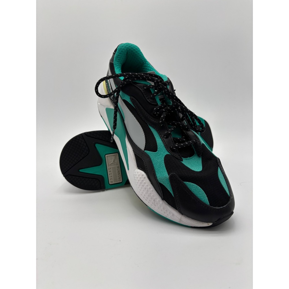 Puma Mercedes AMG Petronas RS-X3 Womens 8.5 Black Teal Motorsport Sneakers - Picture 1 of 8